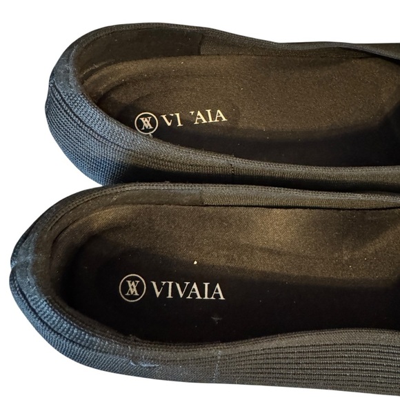 VIVAIA Margot 2.0 Square-Toe V-Cut Flats, Black, Size 41.5/10 - Picture 6 of 9